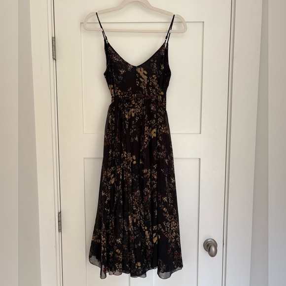 Aritzia Wilfred Beaune Pleated Wrap Midi Dress size XS - Picture 7 of 13
